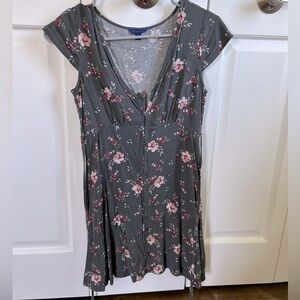 Floral/ grey summer dress